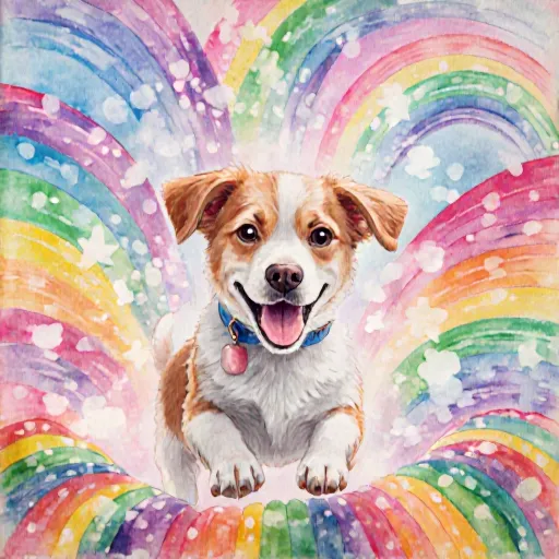 A colorful array of dog toys representing a whole new rainbow for your furry friend.