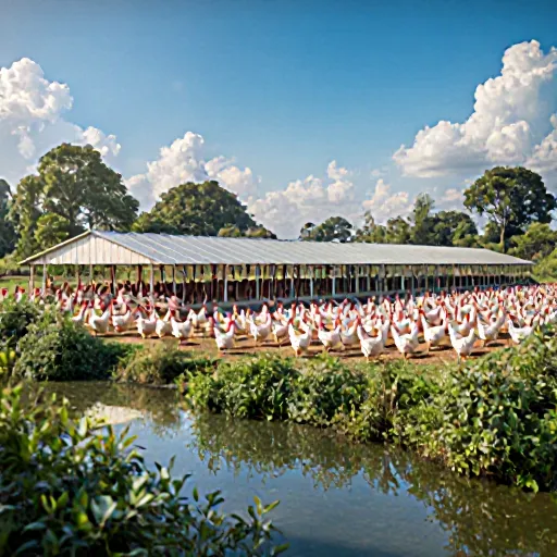 India's broiler industry in relation to climate change, showcasing sustainable farming practices