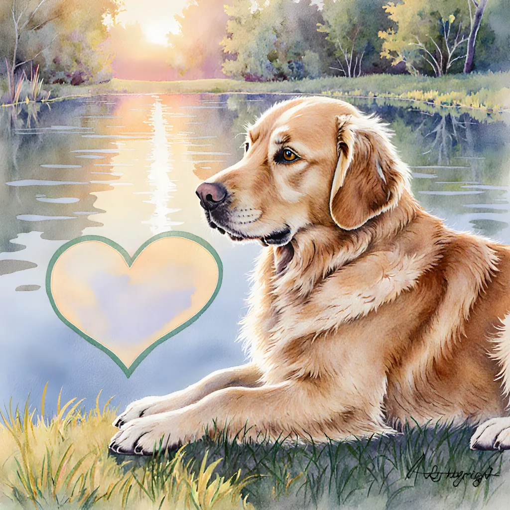 A smiling, hypoallergenic dog sitting beside a family in a cozy living room, showcasing calm and friendly interaction