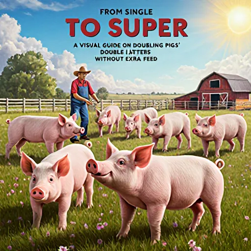 A farmer checking on pregnant sows in a modern pigsty