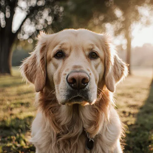 A senior dog lying peacefully with a concerned owner checking its ears, symbolizing early detection of cancer signs