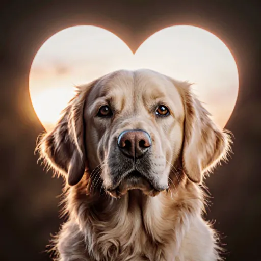 A loving dog lying beside its owner, with a veterinarian examining the dog's heart using diagnostic tools
