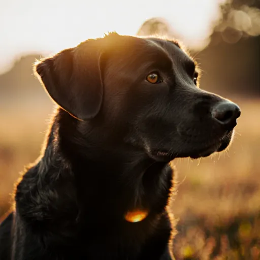 A close-up of a golden retriever with a concerned expression, sitting beside a bowl of food, symbolizing the subtle signs of a dog's hidden hunger
