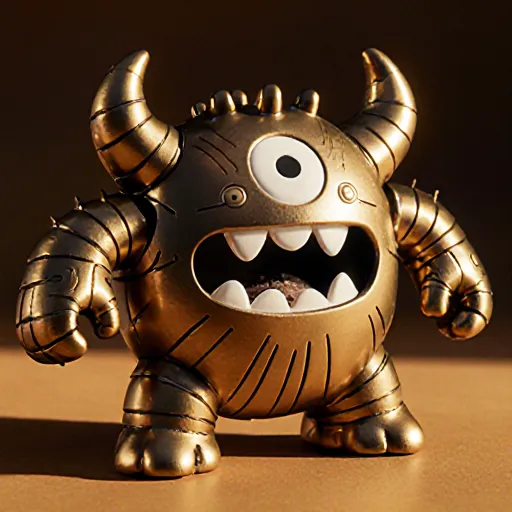 A rugged, metal chew toy labeled “Iron‑clad Munch‑Masters” sitting beside a playful puppy with its jaws around it