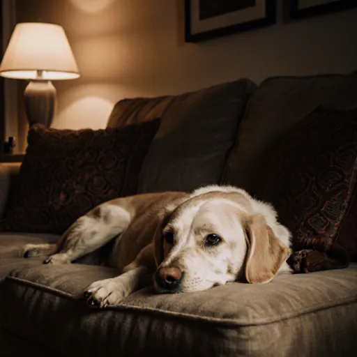 Senior dog with a concerned veterinarian, highlighting hidden health risks