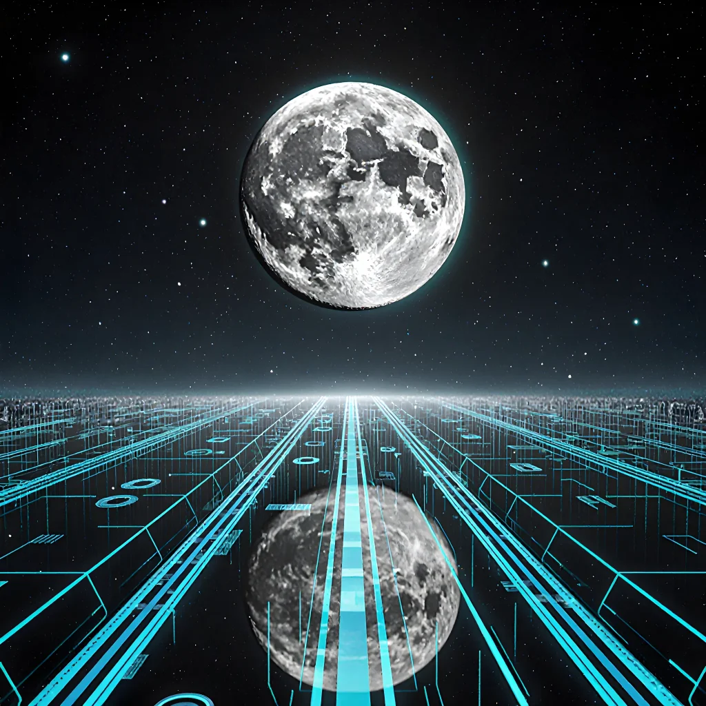 A sleek smartphone displaying Luna‑Link Legacy tracking app interface with bright data visualizations
