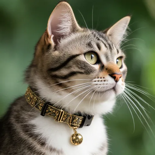 Luxury collars for cats, featuring elegant designs and high-quality materials