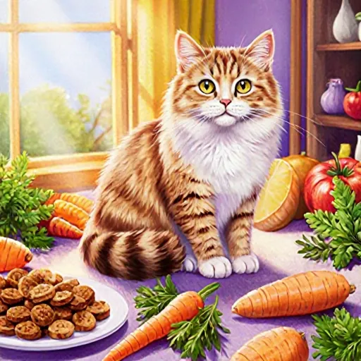 Close-up of various colorful and yummy cat treats ready to be served