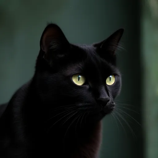 Myths Unveiled: The Real Power of Black Cats with a cat sitting near a lucky charm