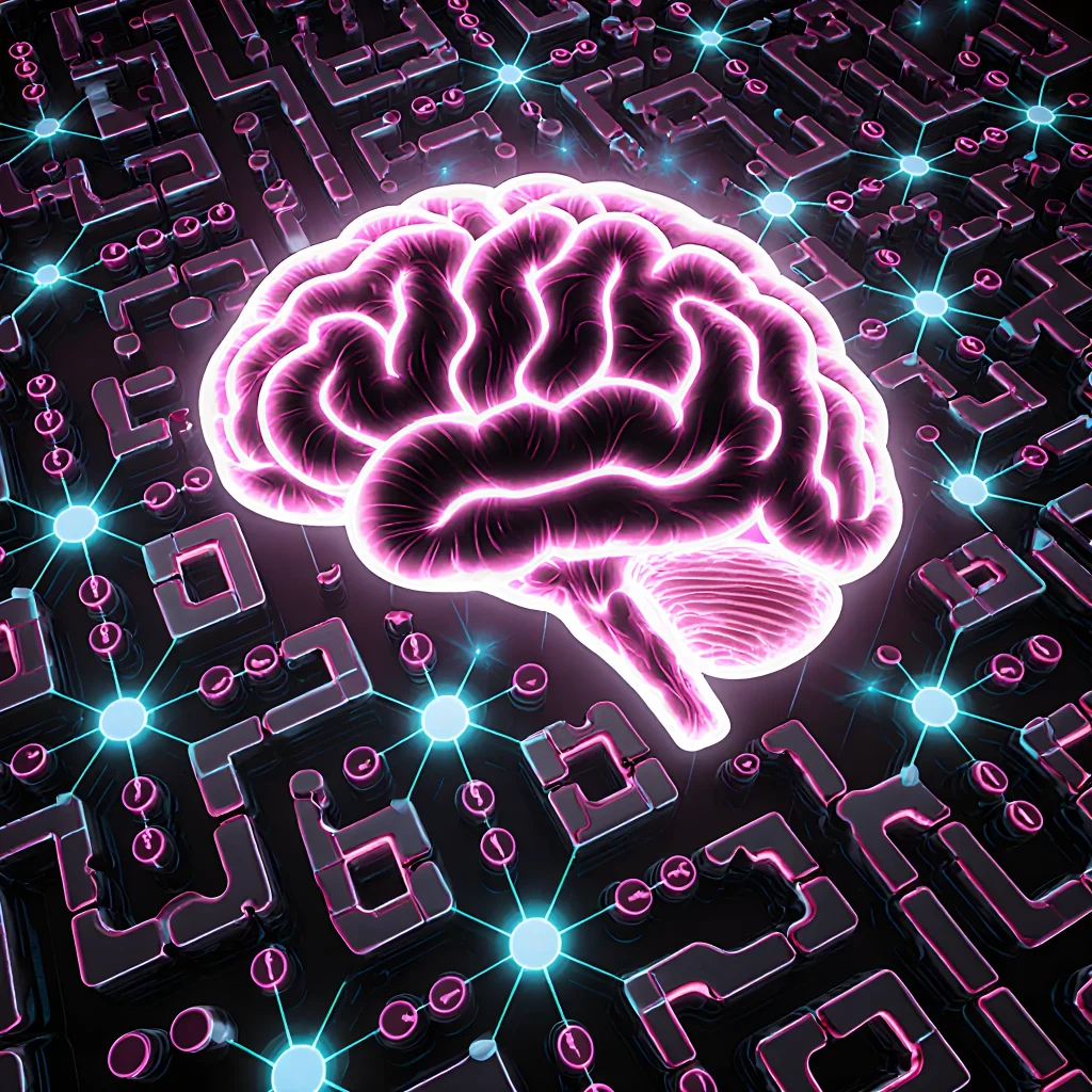 Illustration of a brain‑shaped puzzle with bright pieces forming a smiling face, symbolizing mental stimulation and joy