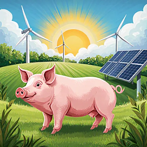 A successful pig farm demonstrating profit and sustainability best practices.