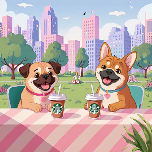 Pupper and Perk: A new trend sweeping globes featuring cute puppies enjoying treats