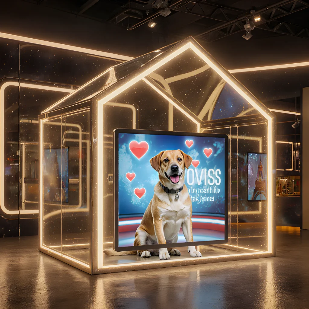A vibrant montage of dogs in action, showcasing heroic and joyful moments featured in the 2025 Dog Stories telecast