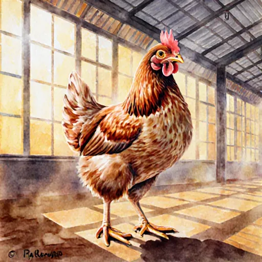 Chart showing optimal temperature settings for broiler chicken growth
