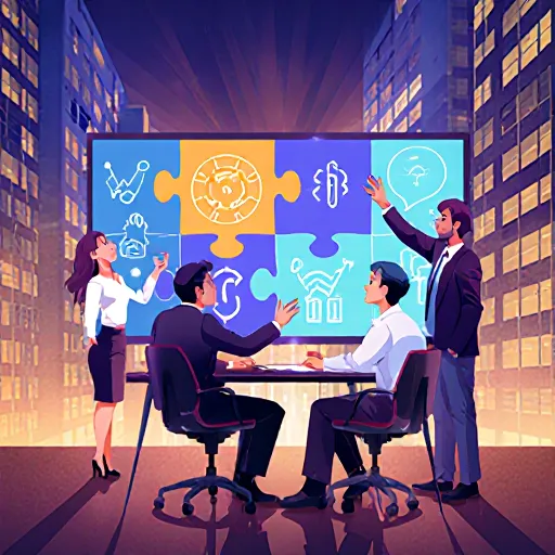 Profit puzzle illustration with lightbulb and numbers