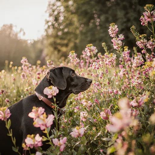 Man enjoying a pollen-free day with his pets