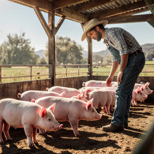 Image of two pigs, one isolated while the other is in a group setting, emphasizing the importance of quarantine.