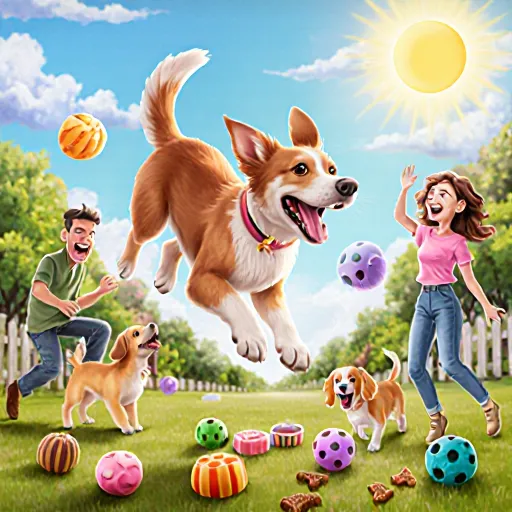 A happy pet owner smiling with their dog showcasing joyful interaction