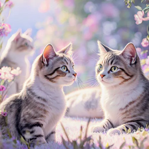A serene scene of a cat sitting on a person's lap