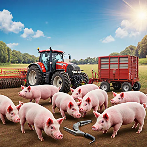 Special essential equipment for pig farming, including modern tools and technologies